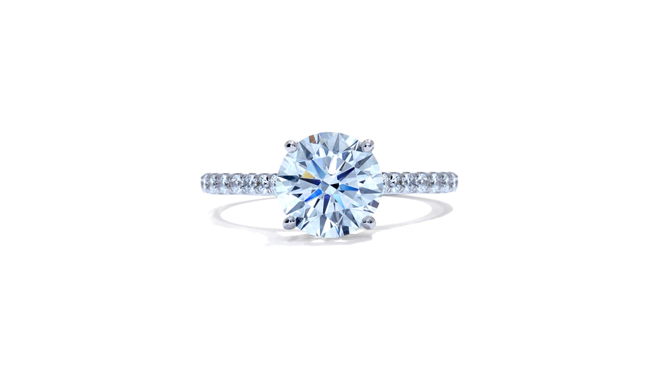 jb9019_d7124 - Round Cut Hidden Halo Engagement Ring 2ct at Ascot Diamonds