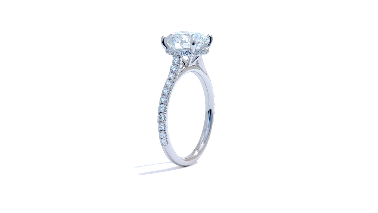 jb9020_lgdp3169 - Cathedral Style Hidden Halo Engagement Ring at Ascot Diamonds