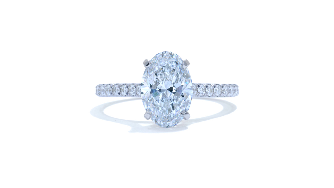jb9034_lgdp2316 - Cathedral Style Hidden Halo Engagement Ring at Ascot Diamonds