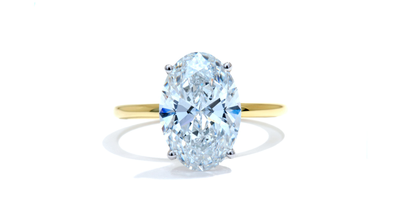 jb9148_lgdp1289 - 4.37 carat Oval Solitaire Engagement Ring at Ascot Diamonds