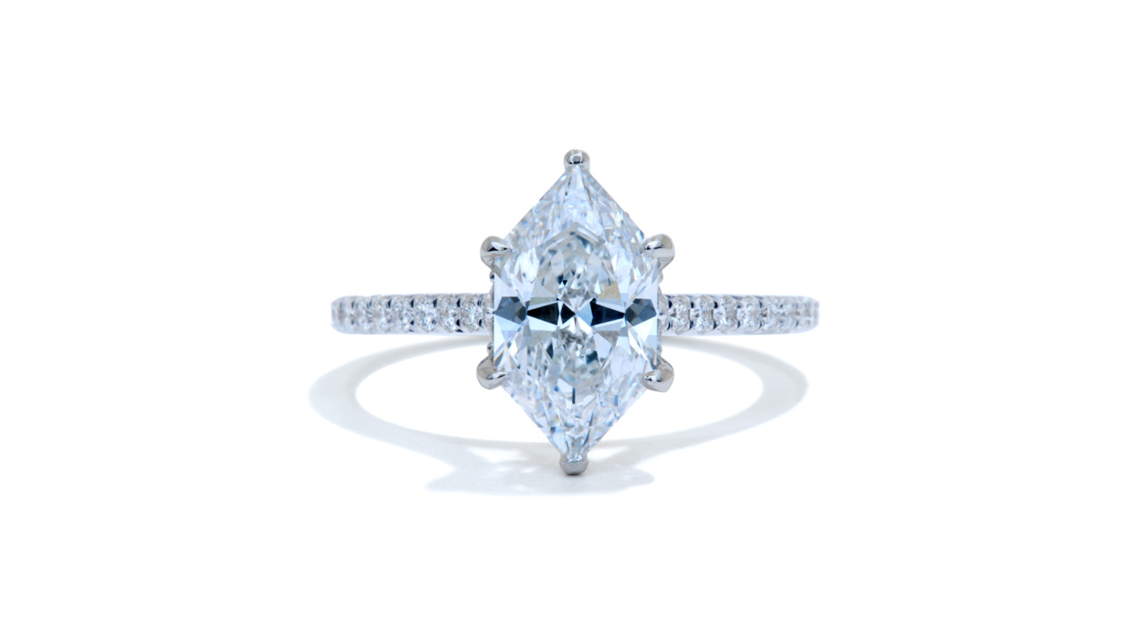 jb9462_lgdp1055 - Hexagonal Diamond Engagement Ring at Ascot Diamonds
