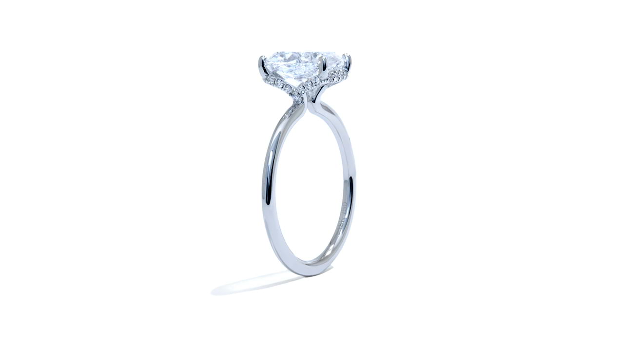 jb9621_lgdp2691 - Cushion Cut Solitaire Engagement Ring 2.3ct at Ascot Diamonds