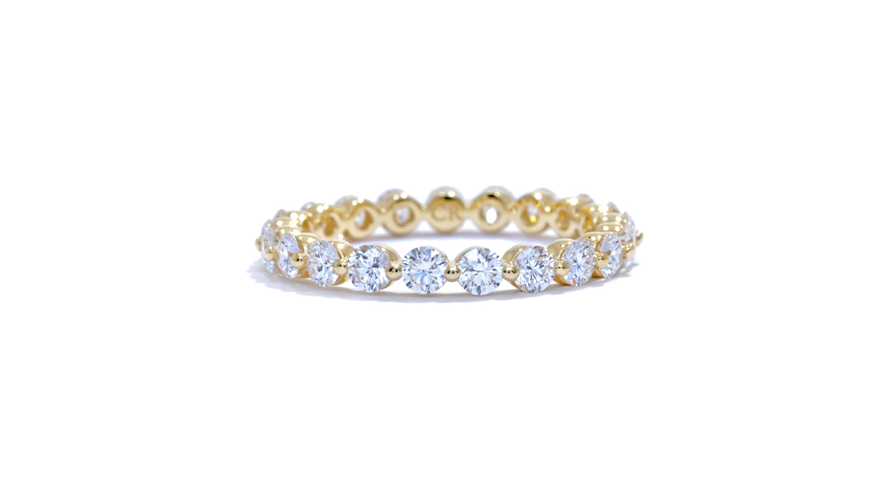 jb9650 - Yellow Gold Eternity Bubble Ring at Ascot Diamonds