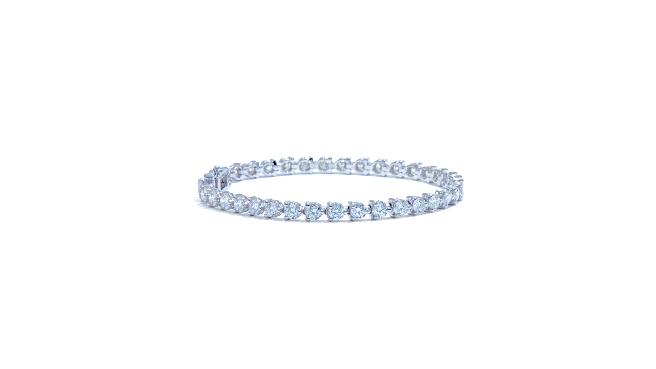 jb9755 - Three Prong Set Diamond Tennis Bracelet at Ascot Diamonds