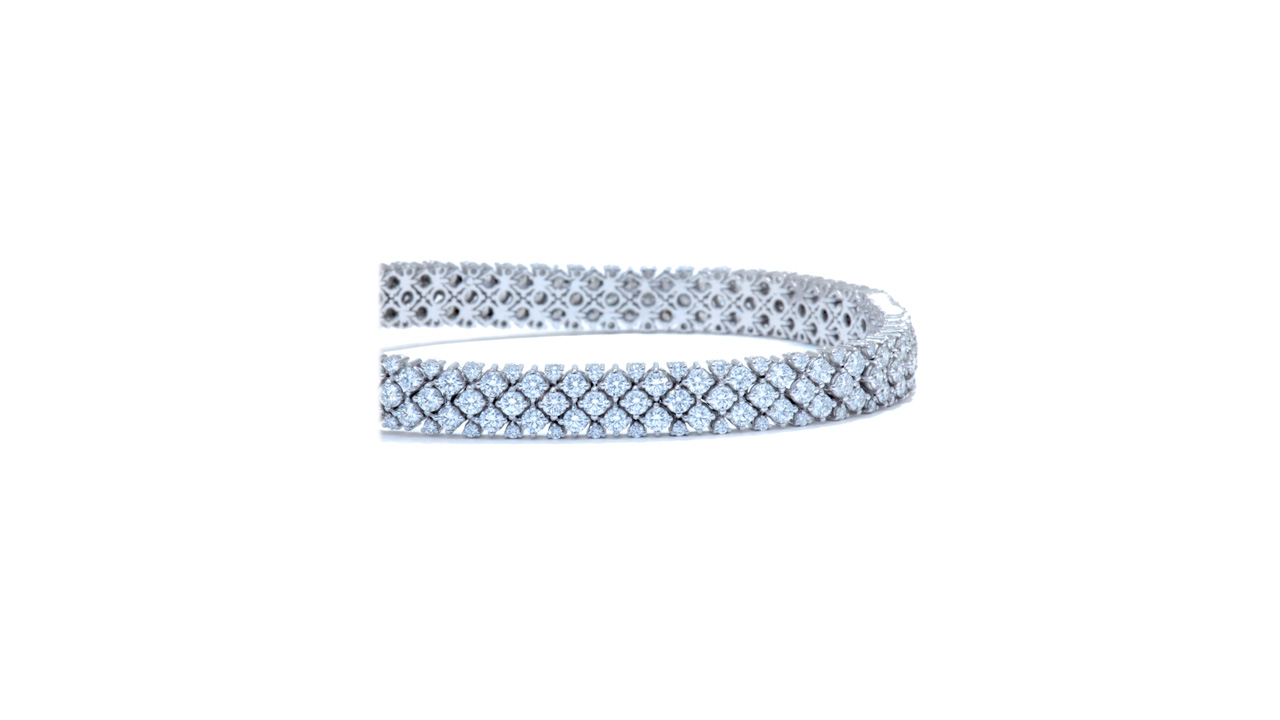 jb9758 - Three Row Diamond Bracelet at Ascot Diamonds