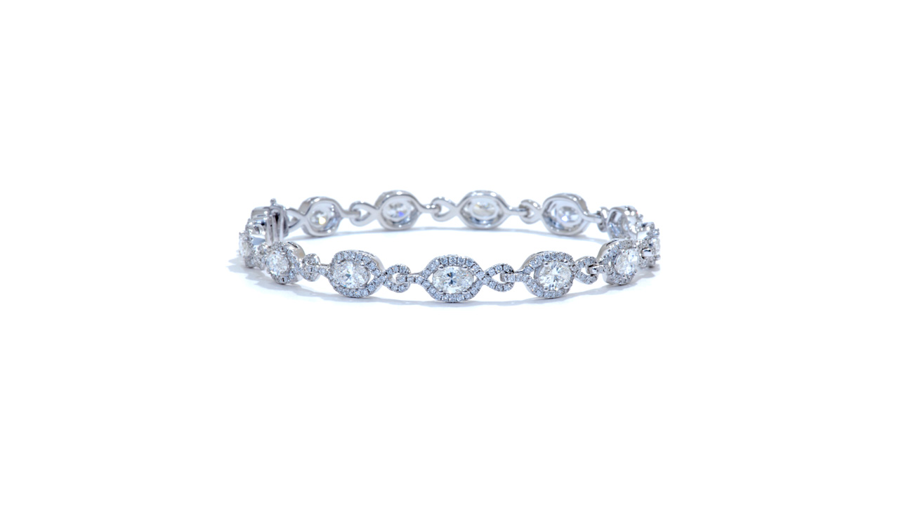 jc1071 - Custom Oval Diamond Bracelet at Ascot Diamonds