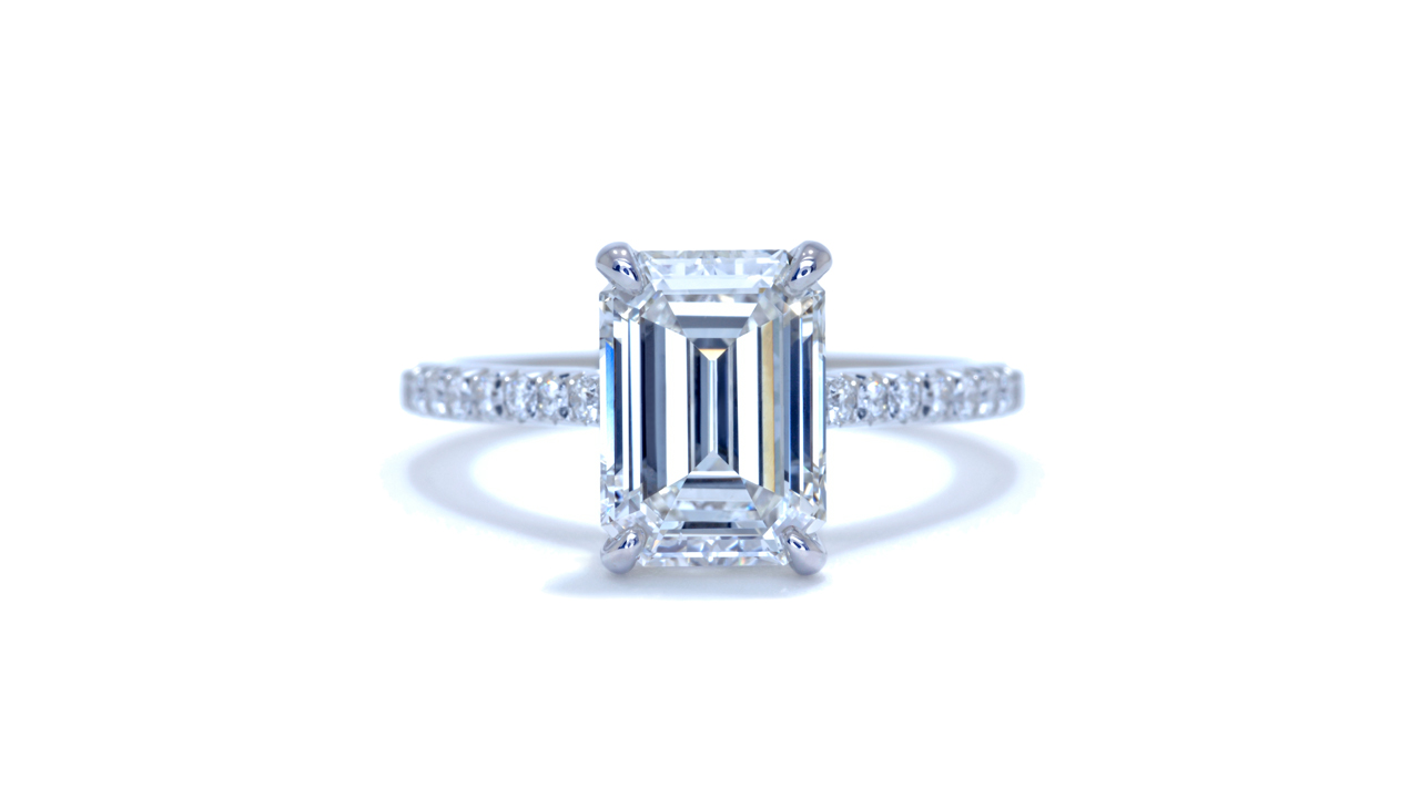jc1239_d7190 - Cathedral Emerald Cut Engagement Ring at Ascot Diamonds