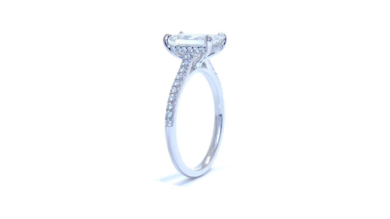 jc1239_d7190 - Cathedral Emerald Cut Engagement Ring at Ascot Diamonds