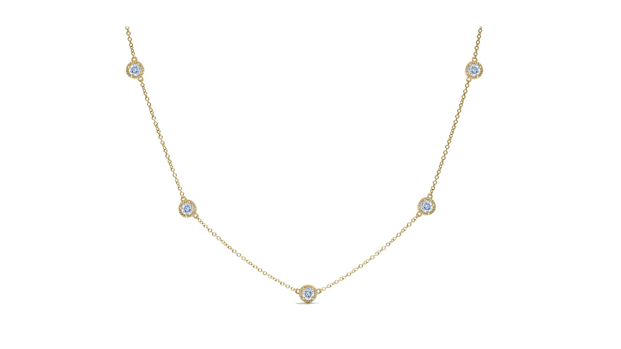jc1431 - Vintage Diamonds By The Yard Necklace at Ascot Diamonds
