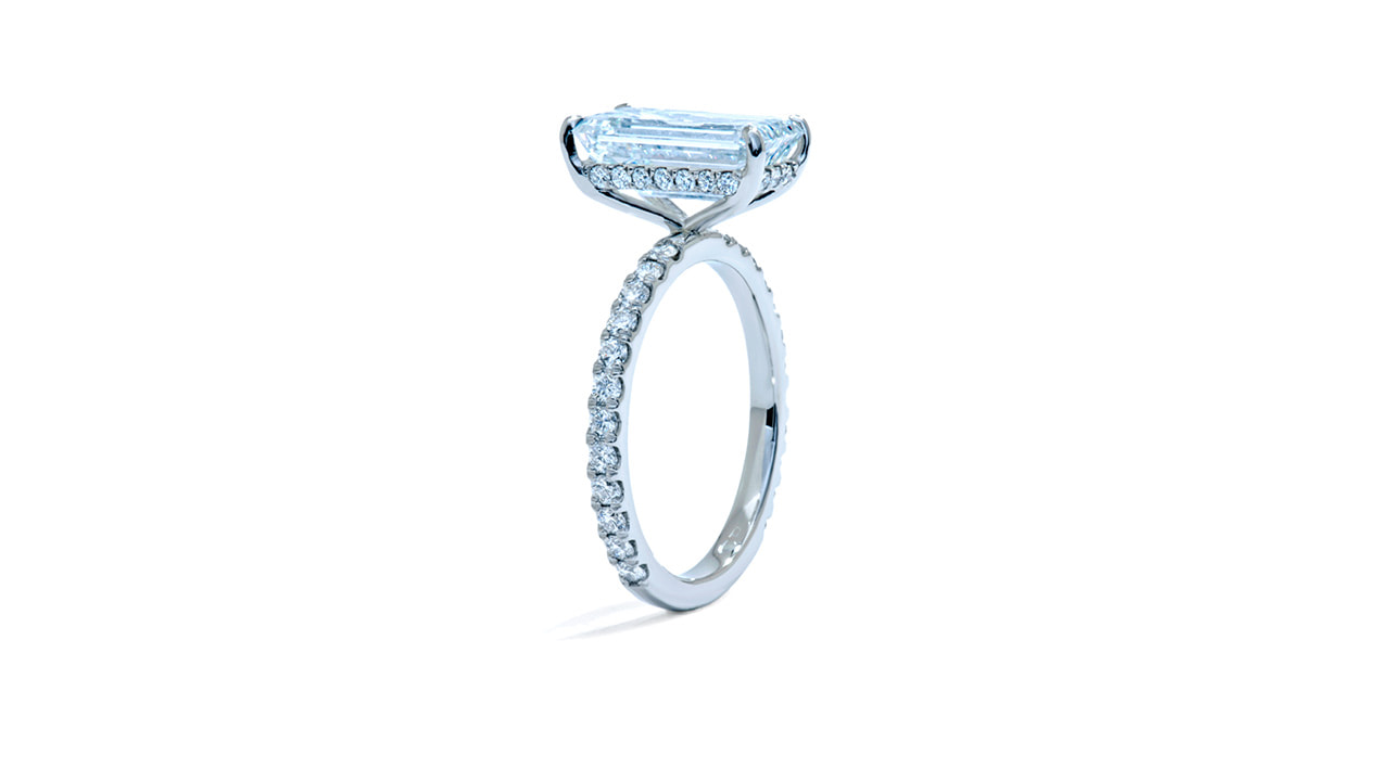 jc1594_d7435 - 3ct Emerald Cut Diamond Hidden Halo Ring at Ascot Diamonds