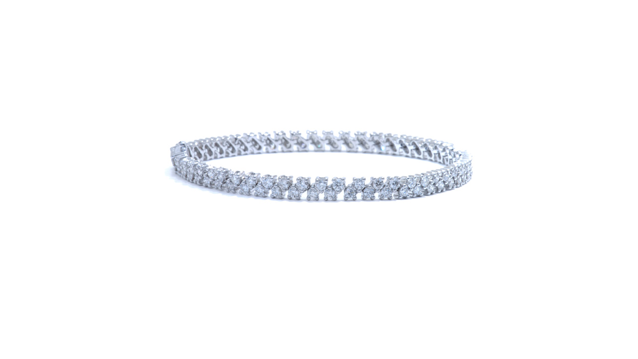 jc1715 - Two Row Diamond Bracelet at Ascot Diamonds