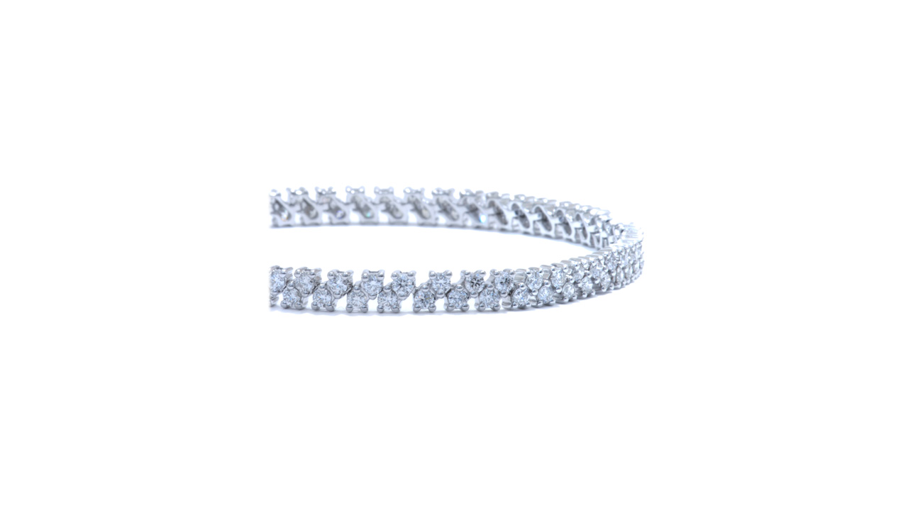 jc1715 - Two Row Diamond Bracelet at Ascot Diamonds