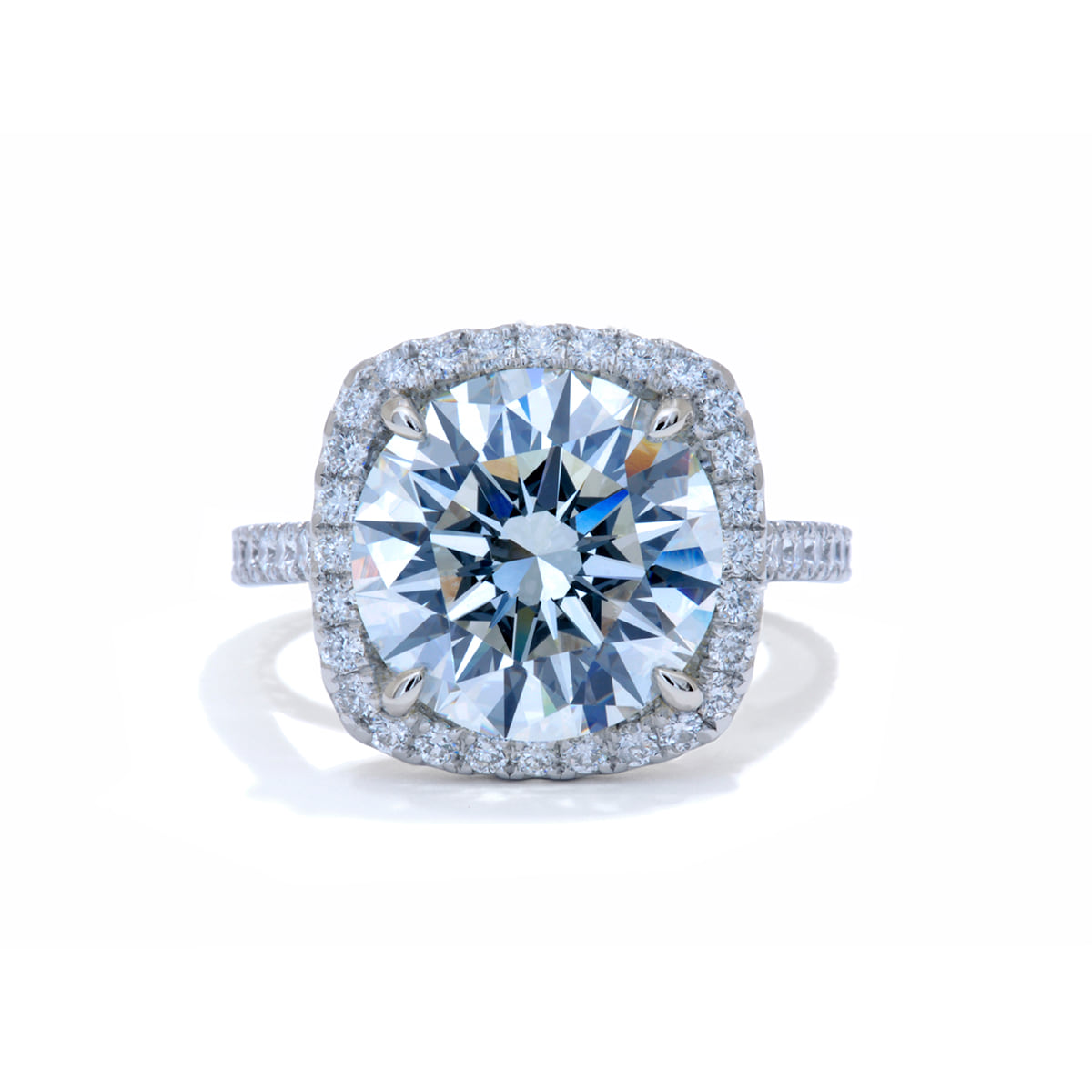 Cushion Brilliant Cut Diamond Ring | 5ct – Ascot Diamonds