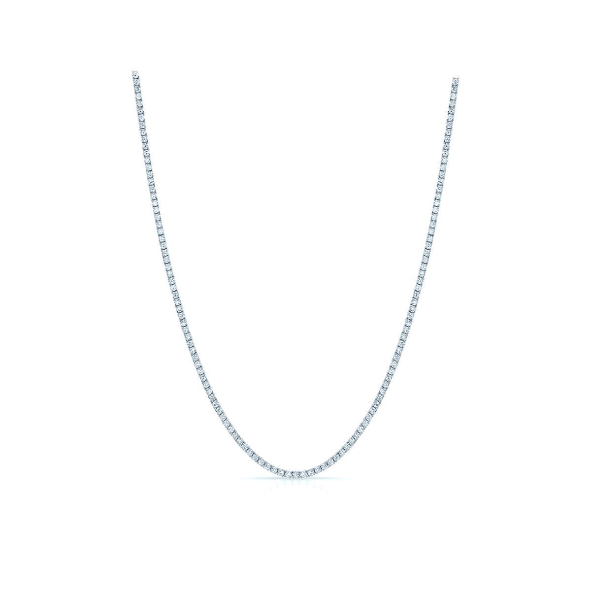 Tennis Necklace (28.31 ct Diamonds) in Platinum – Beauvince Jewelry