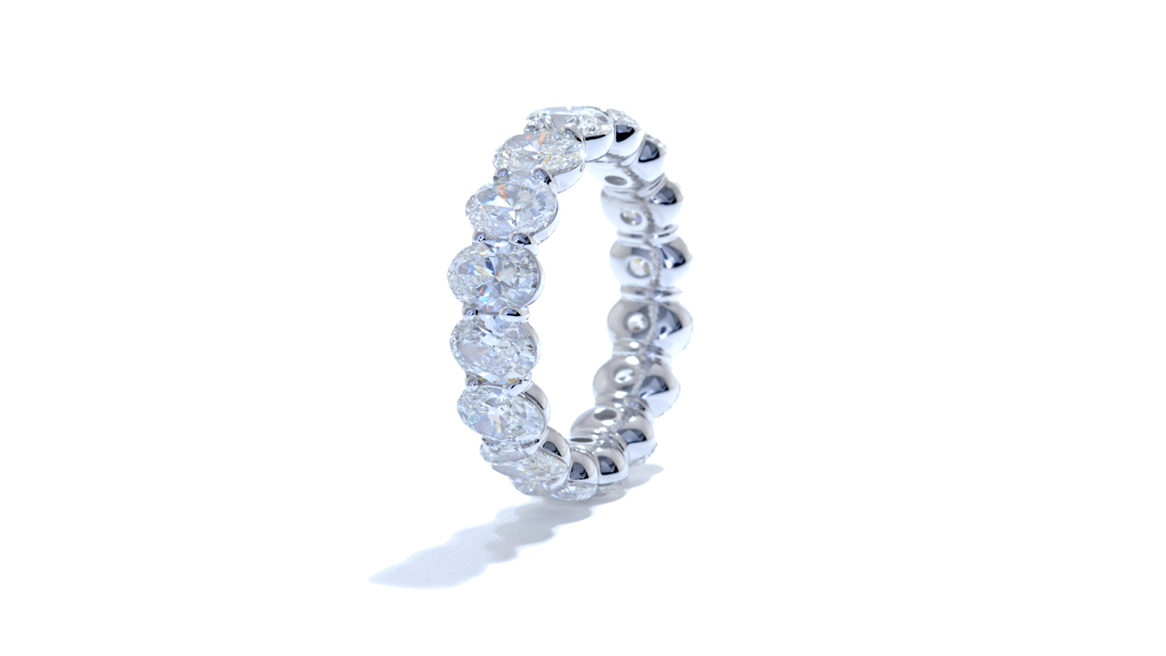 jc2190 - Oval Eternity Band | Lab Grown Diamond at Ascot Diamonds