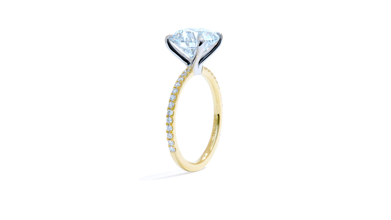 jc2430_lgdp2006 - Yellow Gold Diamond Band Engagement Ring at Ascot Diamonds