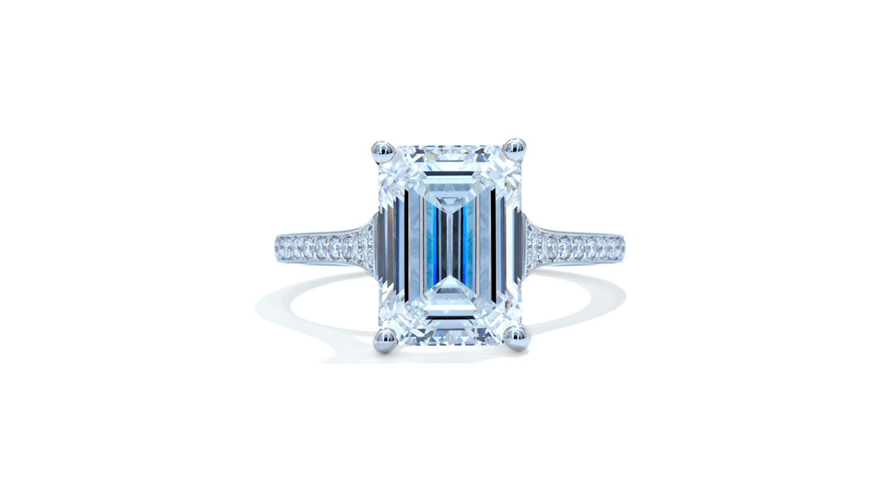 jc2449_lgdp2038 - 4.6 carat Emerald Cut Engagement Ring at Ascot Diamonds