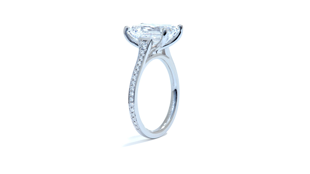 jc2449_lgdp3666 - 4.6 carat Emerald Cut Engagement Ring at Ascot Diamonds