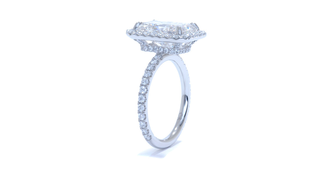 jc2504_lgdp3316 - 3.8 ct. Radiant Halo Engagement Ring at Ascot Diamonds