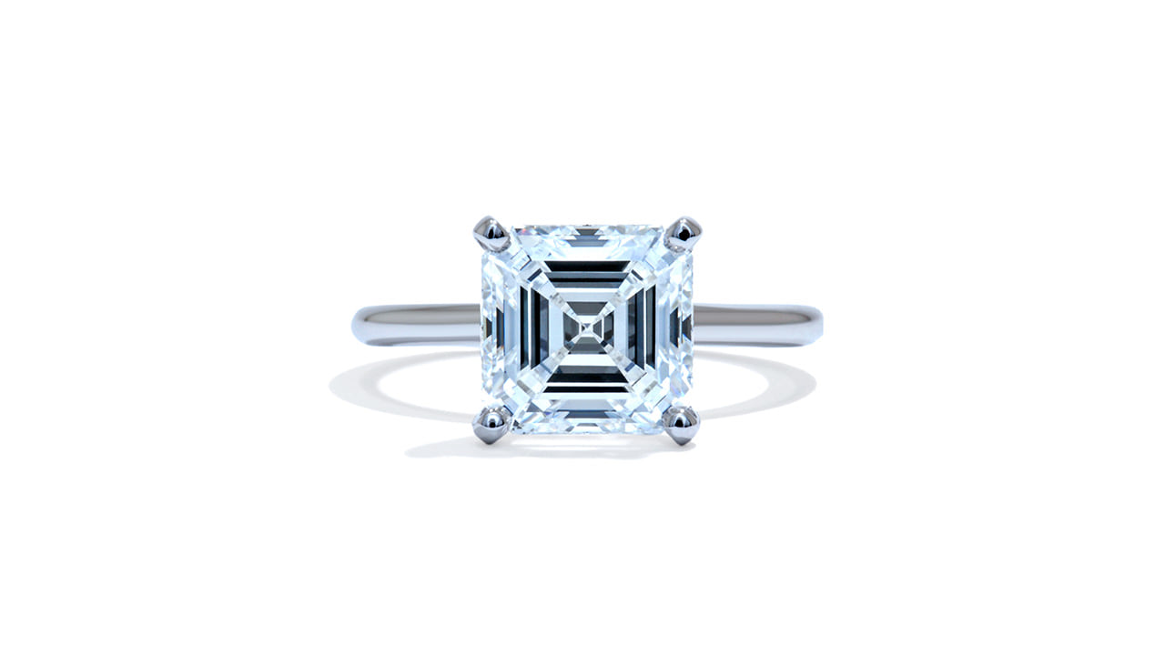 jc2759_lgdp2879 - 3.7ct Asscher Cut Solitaire Engagement Ring at Ascot Diamonds