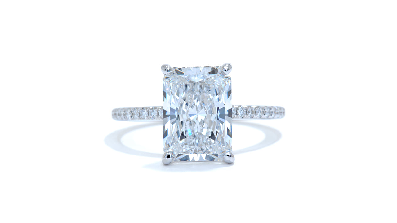 jc2836_lgdp4540 - 3.8 ct. Radiant Hidden Halo Diamond Ring at Ascot Diamonds