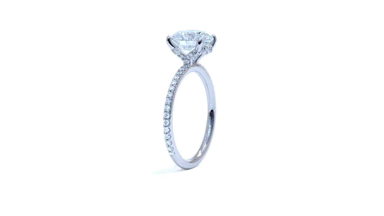 jc2854_lgdp2773 - Round Solitaire Hidden Halo Engagement Ring at Ascot Diamonds