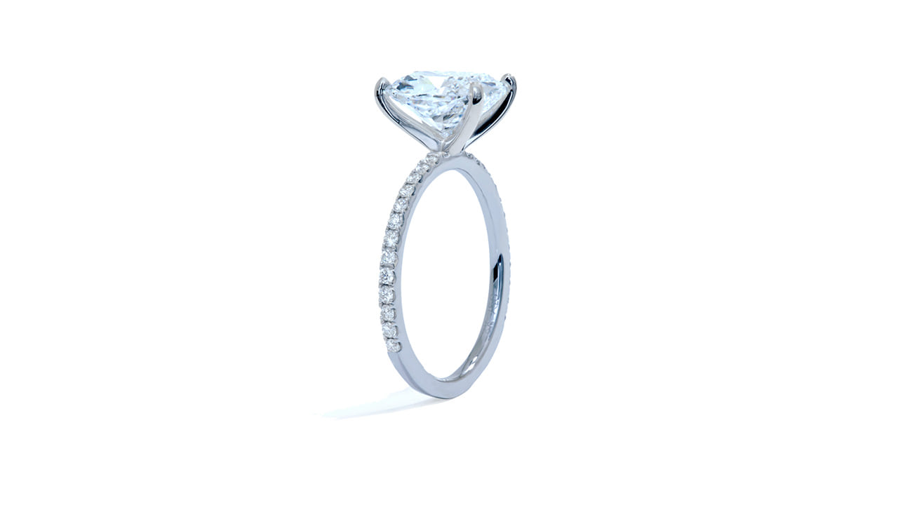 jc4085_lgdp2704 - 2.7ct Cushion Cut Solitaire Engagement Ring at Ascot Diamonds