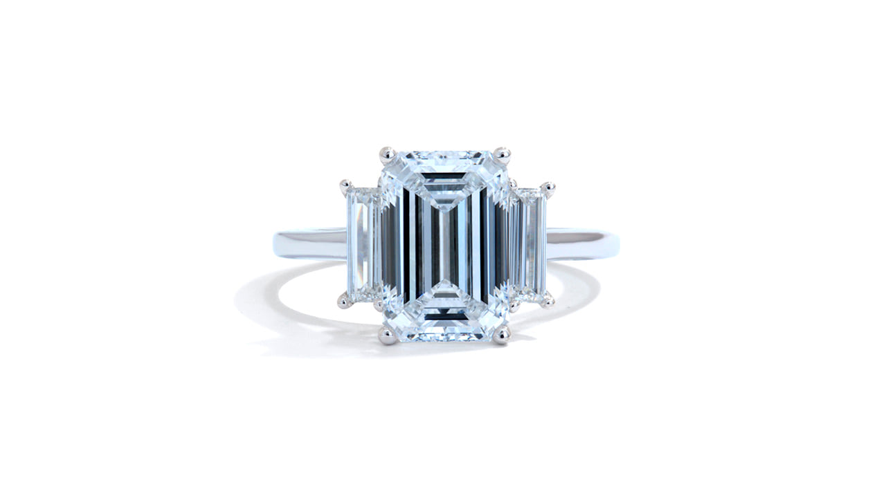 jc4446_lgdp2976 - 3 Stone Emerald Engagement Ring at Ascot Diamonds