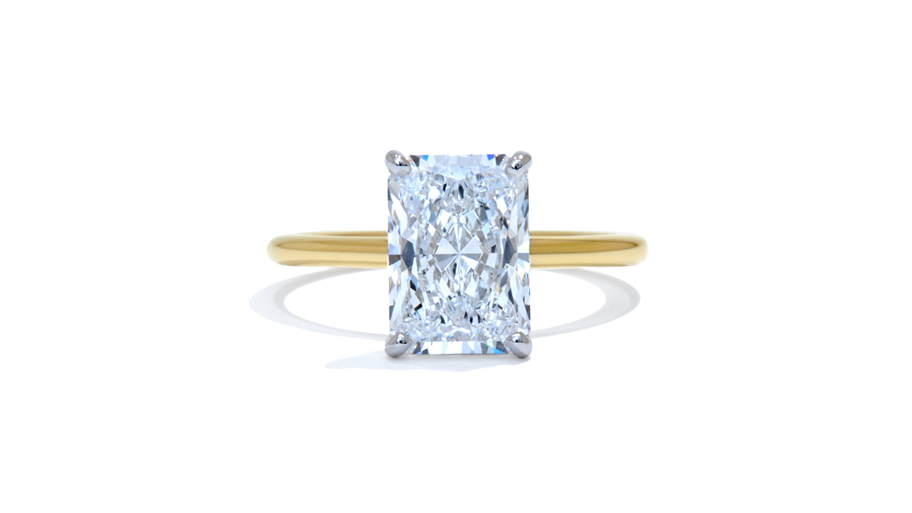 jc4574_lgdp3799 - 2.8ct Radiant Hidden Halo Engagement Ring at Ascot Diamonds