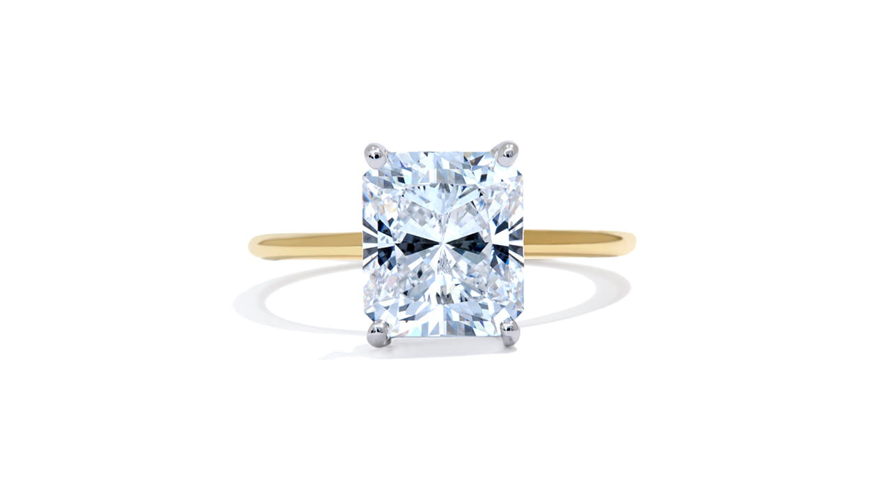 jc4687_lgdp2999 - 3.3ct Radiant Cut Hidden Halo Style Ring at Ascot Diamonds