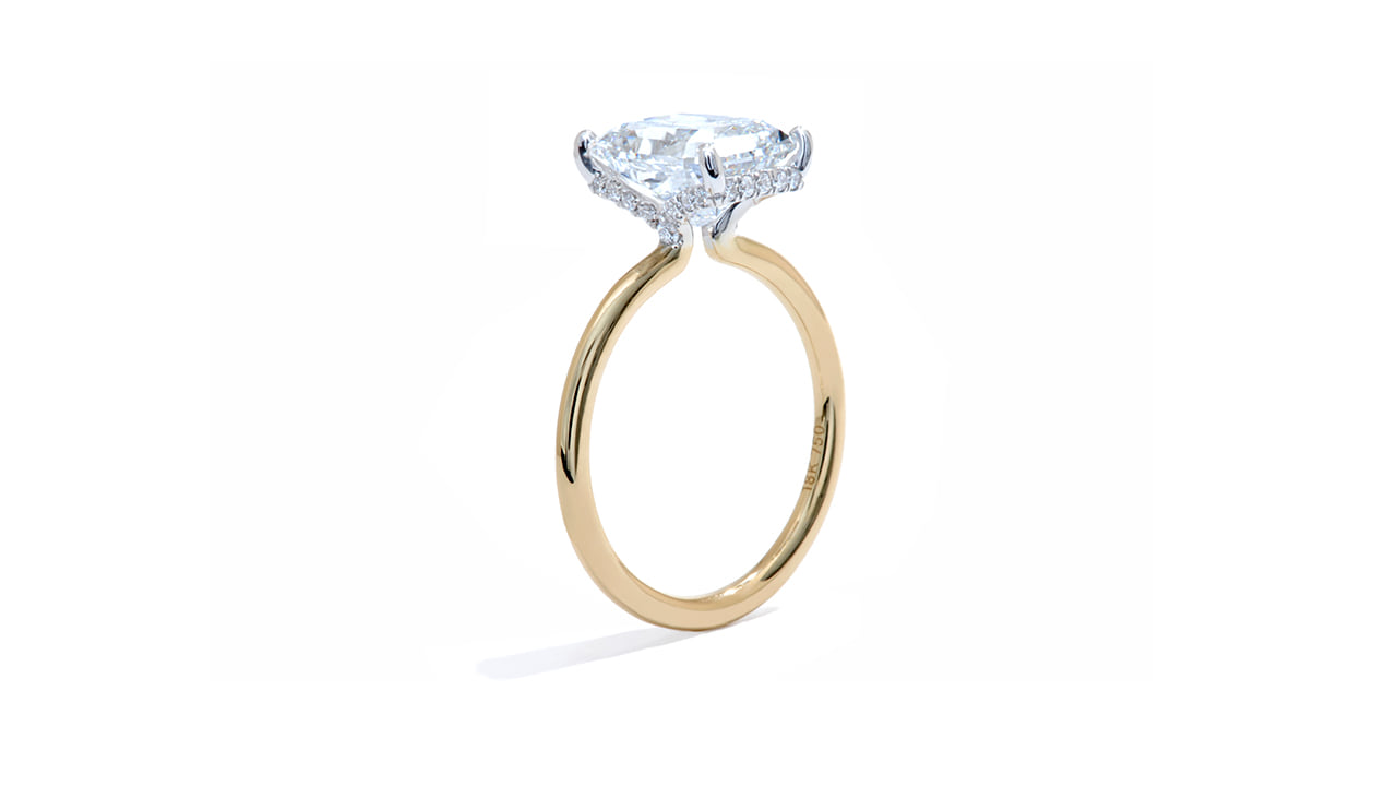 jc4687_lgdp2999 - 3.3ct Radiant Cut Hidden Halo Style Ring at Ascot Diamonds