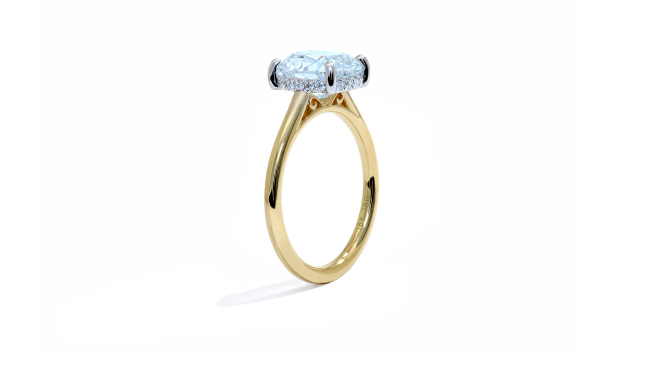 jc4825_lgdp1489 - 2.5ct Cushion Cut Cathedral Engagement Ring at Ascot Diamonds