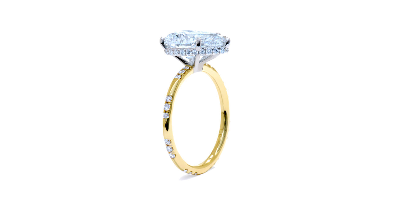 jc5040_lgdp2817 - 3ct Pear Shape Hidden Halo Engagement Ring at Ascot Diamonds