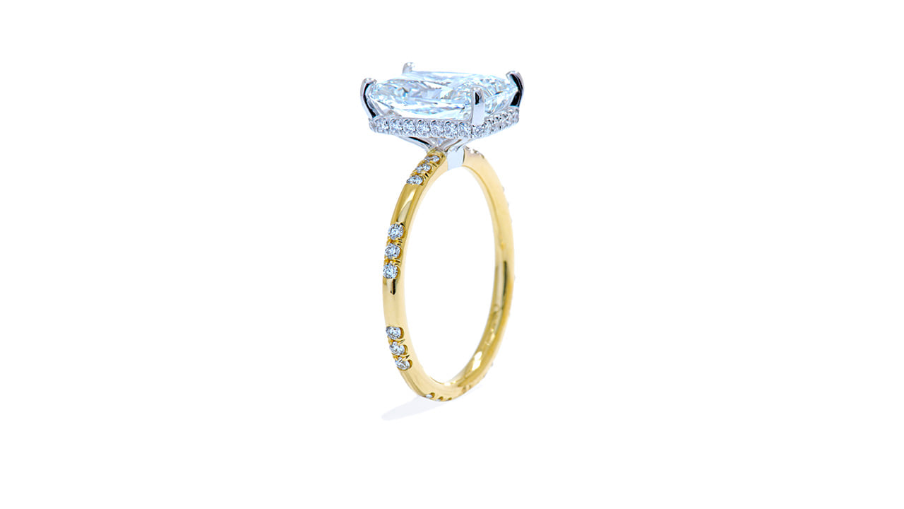 jc5045_lgdp1830 - 3ct Radiant Cut Diamond Engagement Ring at Ascot Diamonds
