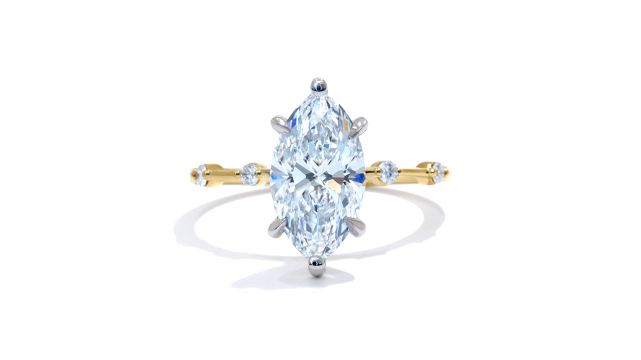 jc5062_lgdp2620 - 2ct Marquise Cut Distance Diamond Ring at Ascot Diamonds