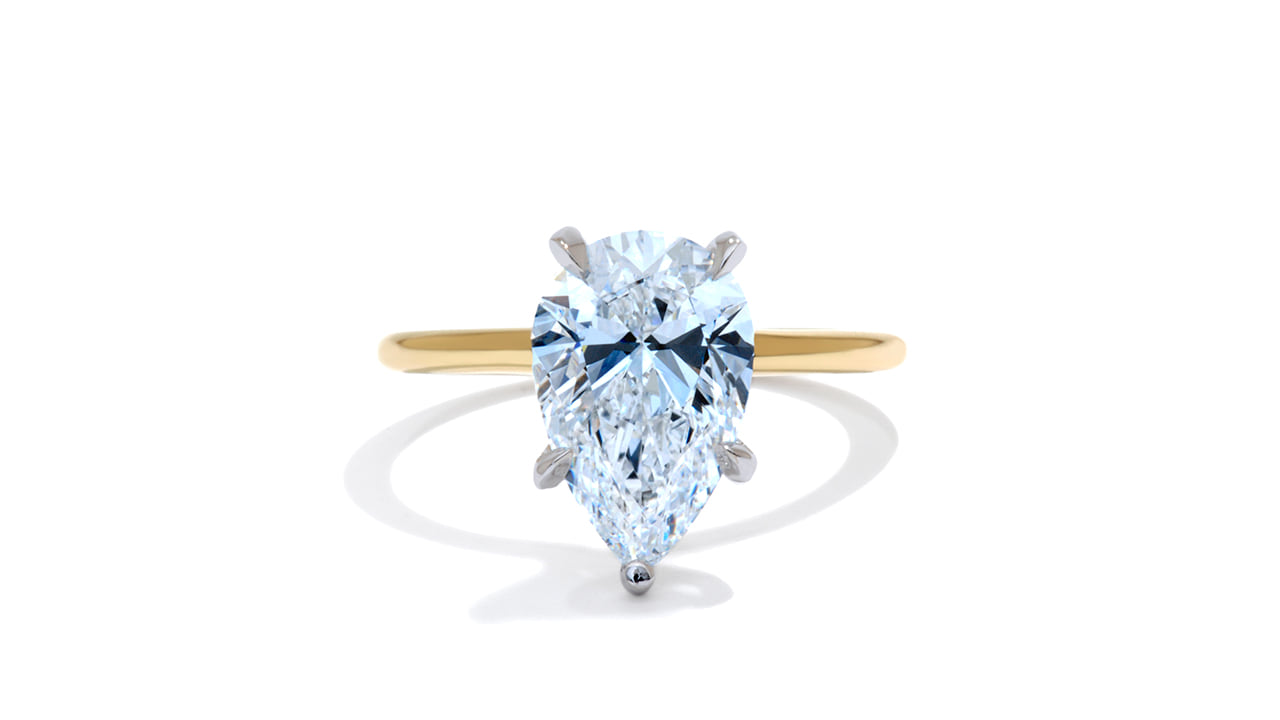 jc5279_lgdp3739 - 2.8ct Pear Shape Solitaire Engagement Ring at Ascot Diamonds