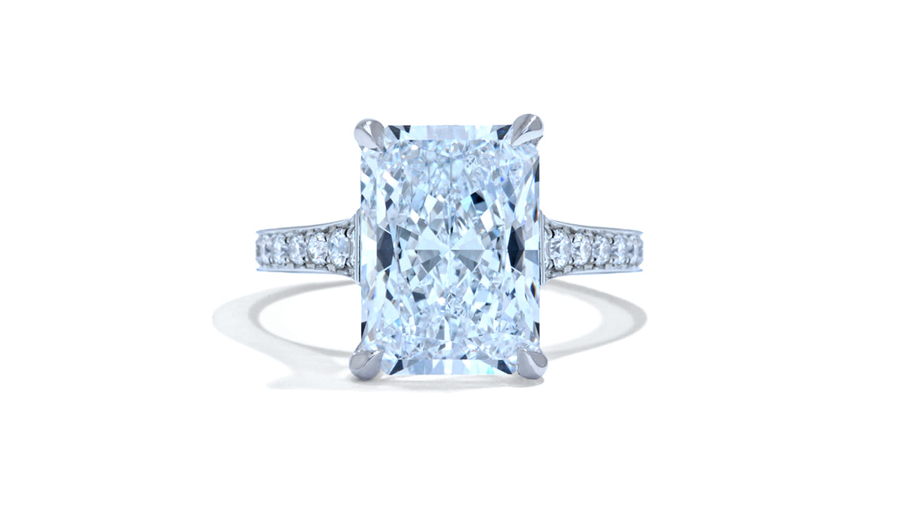 jc5446_lgdp3256 - 4.7ct Radiant Cut Cathedral Engagement Ring at Ascot Diamonds