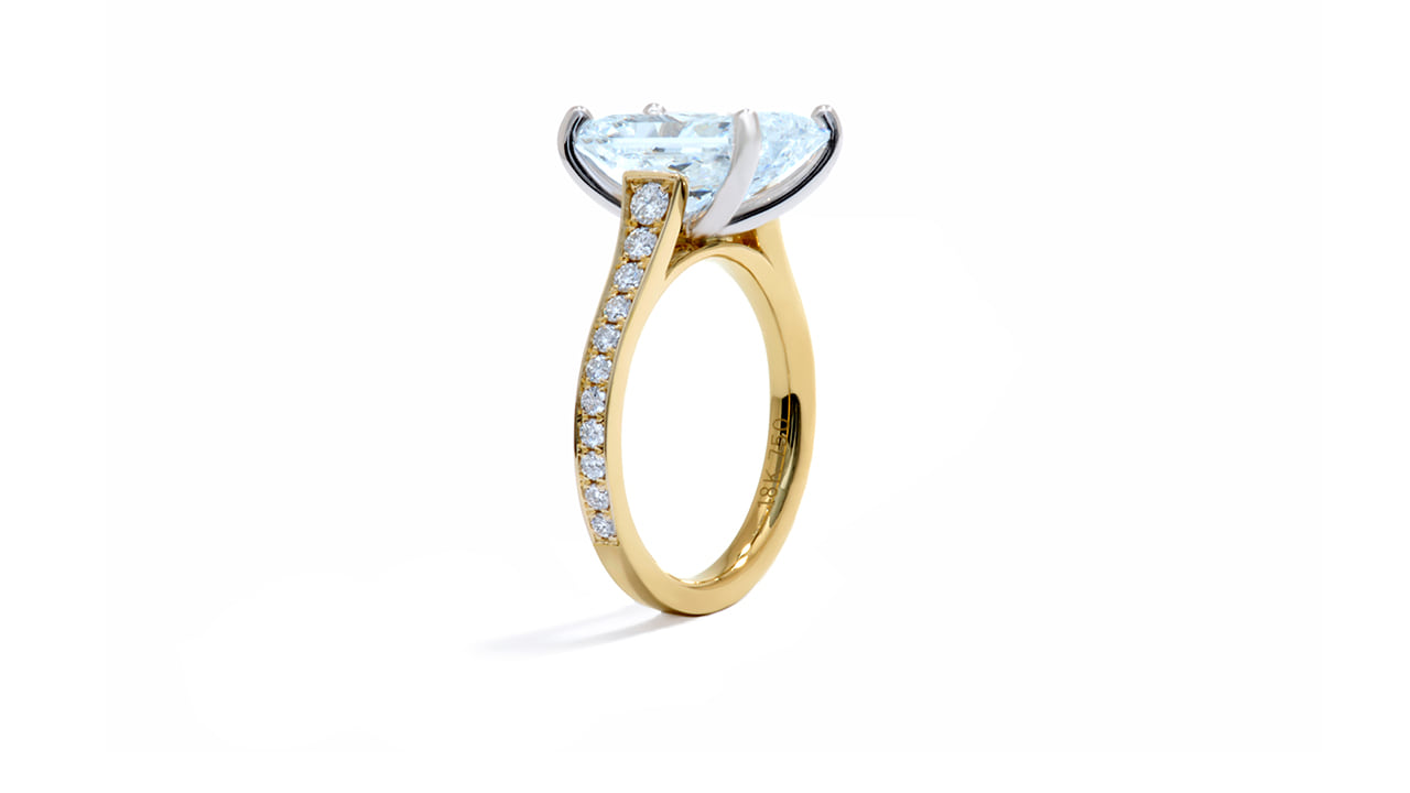 jc5452_lgdp1869 - 5ct Radiant Cut Cathedral Engagement Ring at Ascot Diamonds