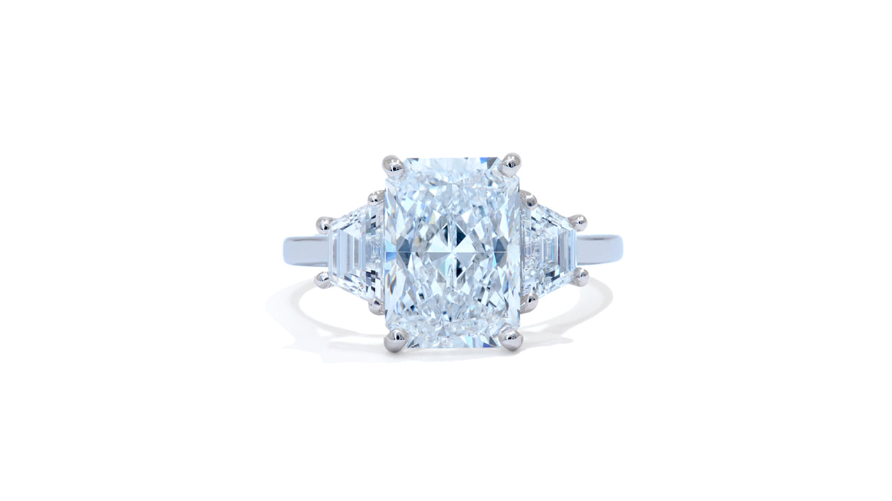 jc5530_lgdp3762 - 3.9ct Radiant Three Stone Engagement Ring at Ascot Diamonds