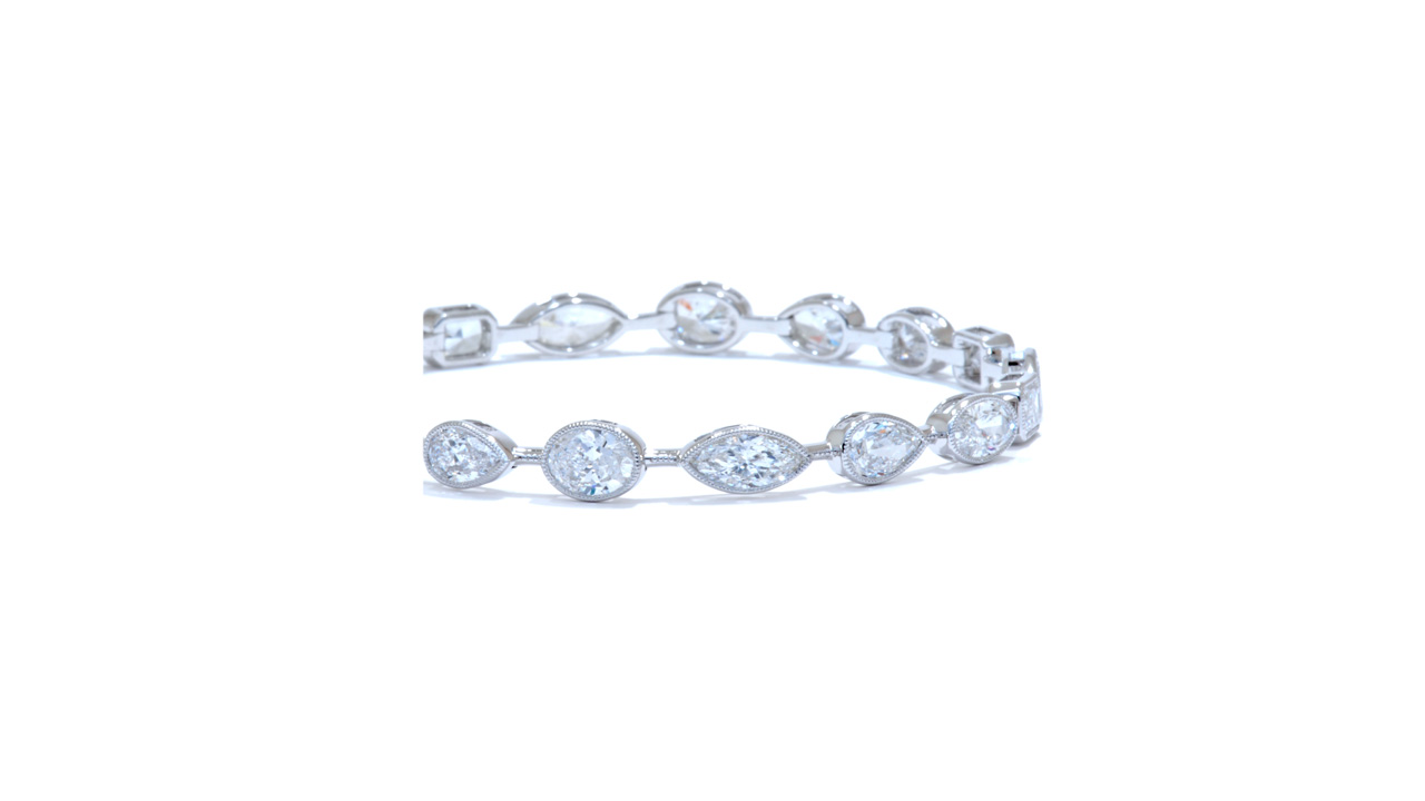 jc5580 - Fancy Shape Diamond Bracelet at Ascot Diamonds