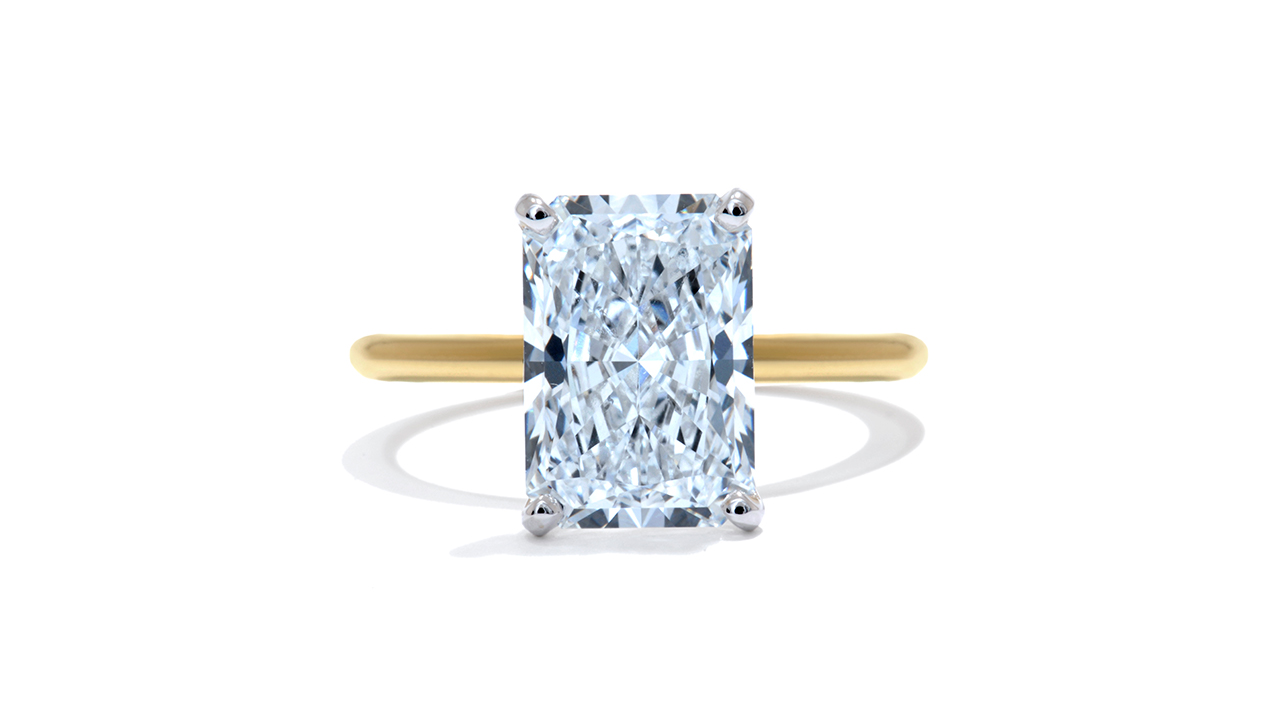 jc5631_lgdp3857 - 3.9ct Radiant Cut Solitaire Engagement Ring at Ascot Diamonds
