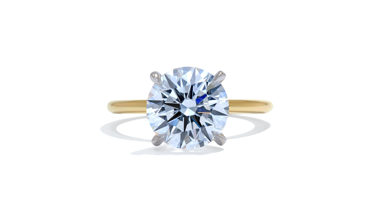 jc5637_lgdp4091 - Round Cut Solitaire Engagement Ring 3.3 ct at Ascot Diamonds