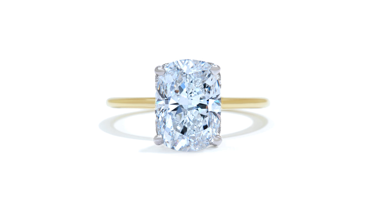 jc5663_lgdp3895 - 3 ct Cushion Brilliant Engagement Ring at Ascot Diamonds