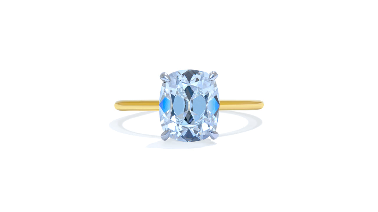 jc5673_lgdp3885 - 2.41ct Antique Cushion Engagement Ring at Ascot Diamonds