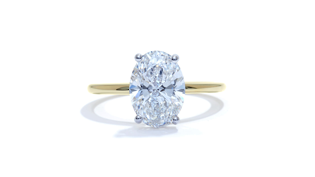 jc5681_lgdp4265 - Oval Hidden Halo 2.5 carat Diamond Ring at Ascot Diamonds