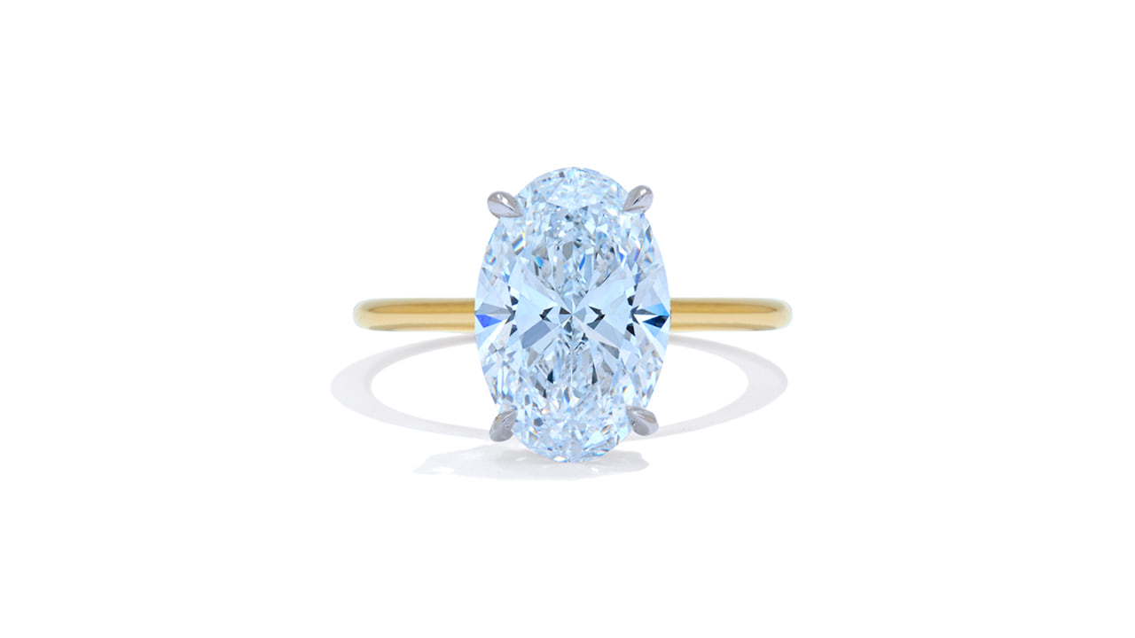 jc5683_lgdp3406 - 3.35ct Oval Solitaire Hidden Halo Ring at Ascot Diamonds