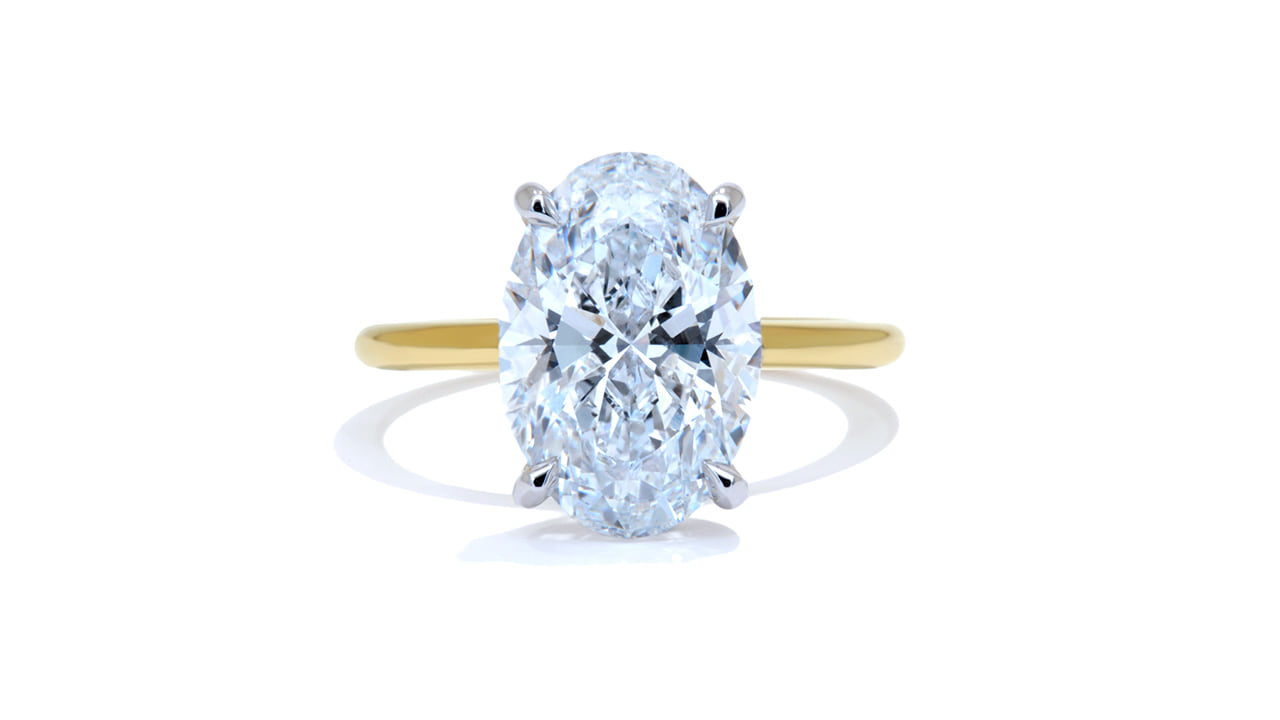 jc5976_lgdp4365 - 4 ct. Oval Cut Hidden Halo Engagement Ring at Ascot Diamonds