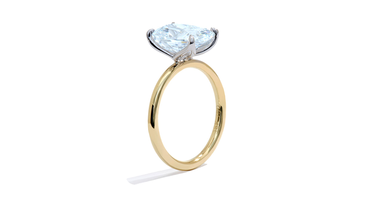 jc6015_lgdp4042 - 3.56ct Cushion Cut Solitaire Engagement Ring at Ascot Diamonds