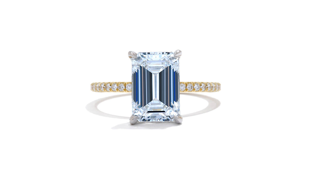 jc6374_lgdp4138 - Emerald Cut Solitaire Hidden Halo Ring 3ct at Ascot Diamonds