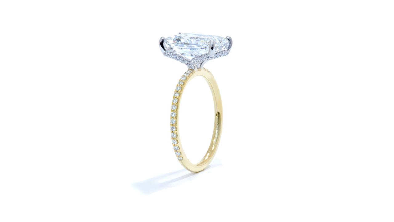 jc6375_lgdp3424 - Hidden Diamond Halo Radiant Engagement Ring at Ascot Diamonds